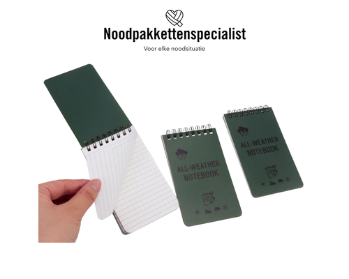 Waterdicht notitieboekje (harde kaft)