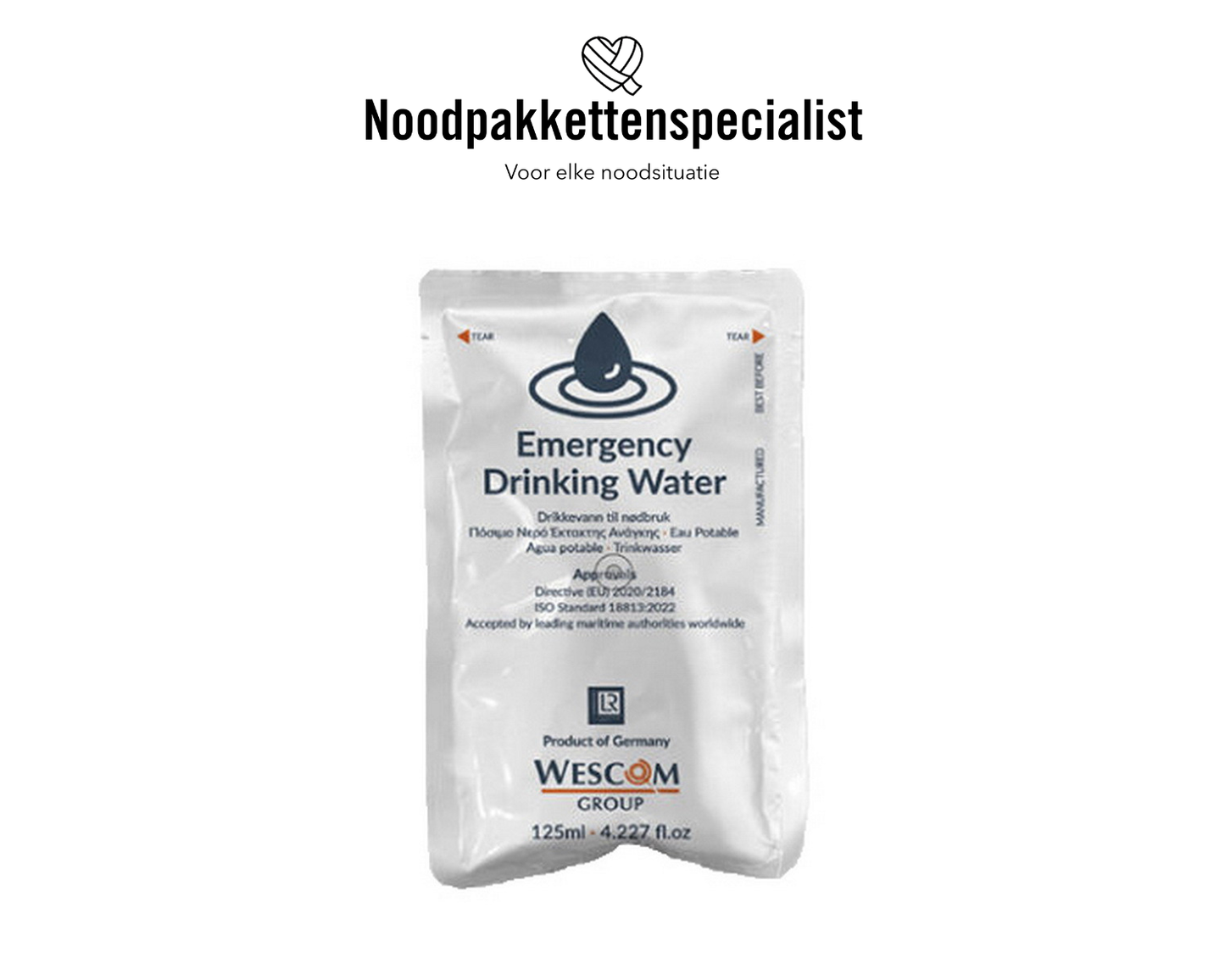 Noodwater 4x 125ml (totaal 500ml)