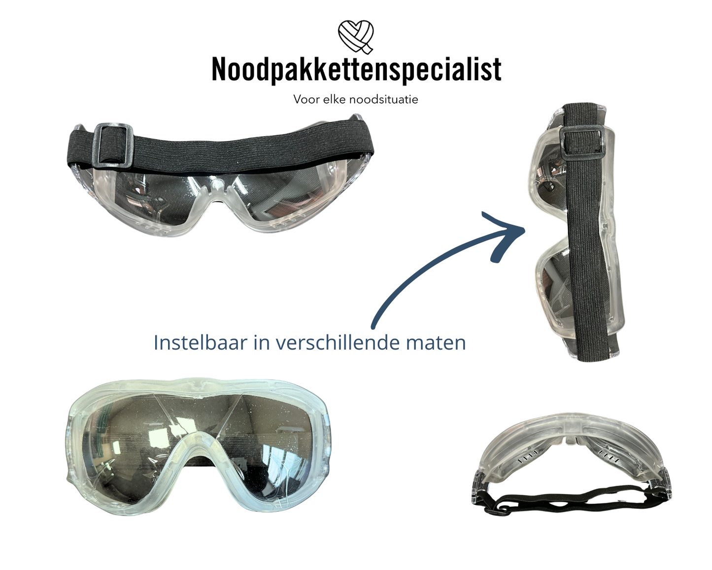 Veiligheidsbril met verstelbare band