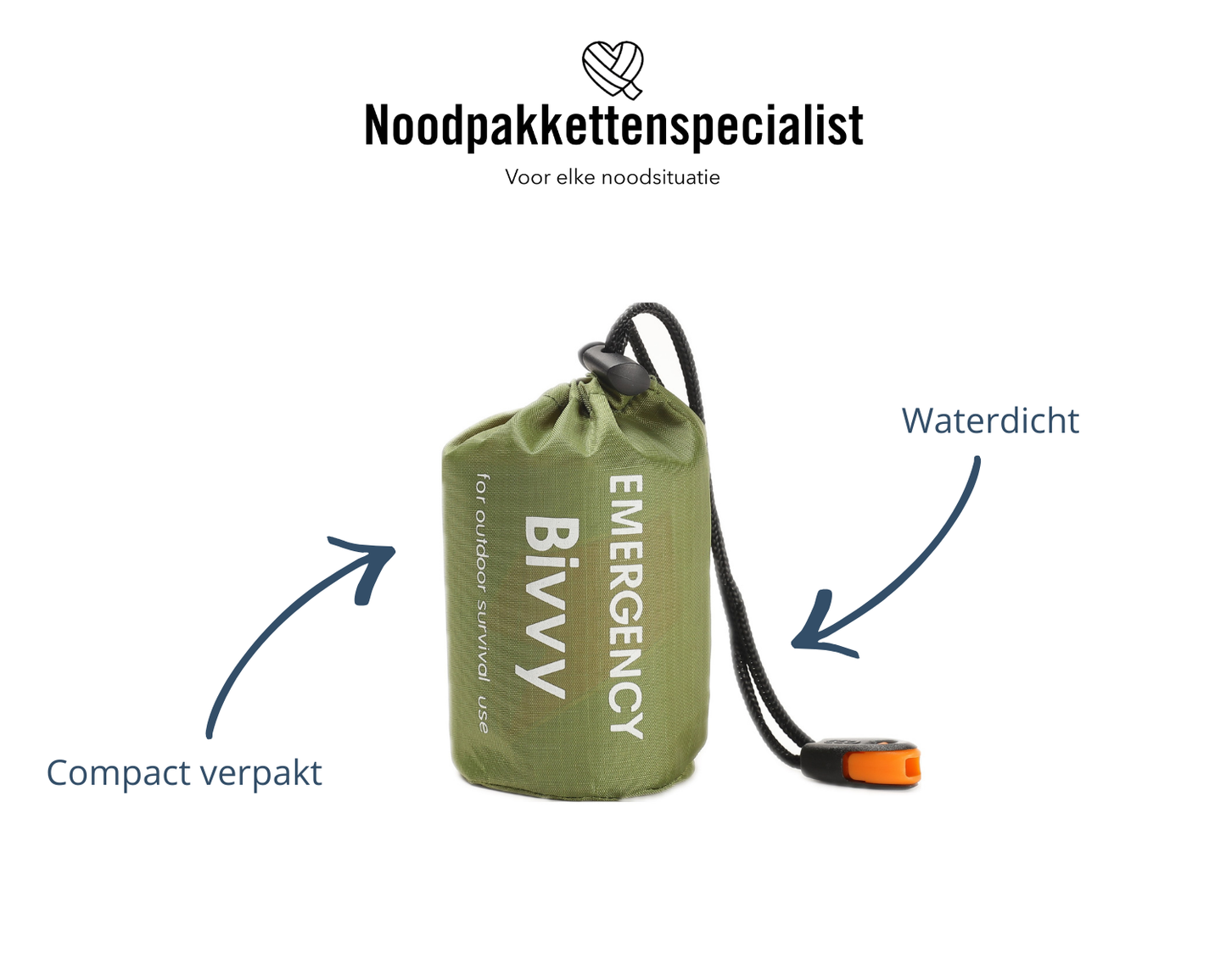Waterdichte noodslaapzak