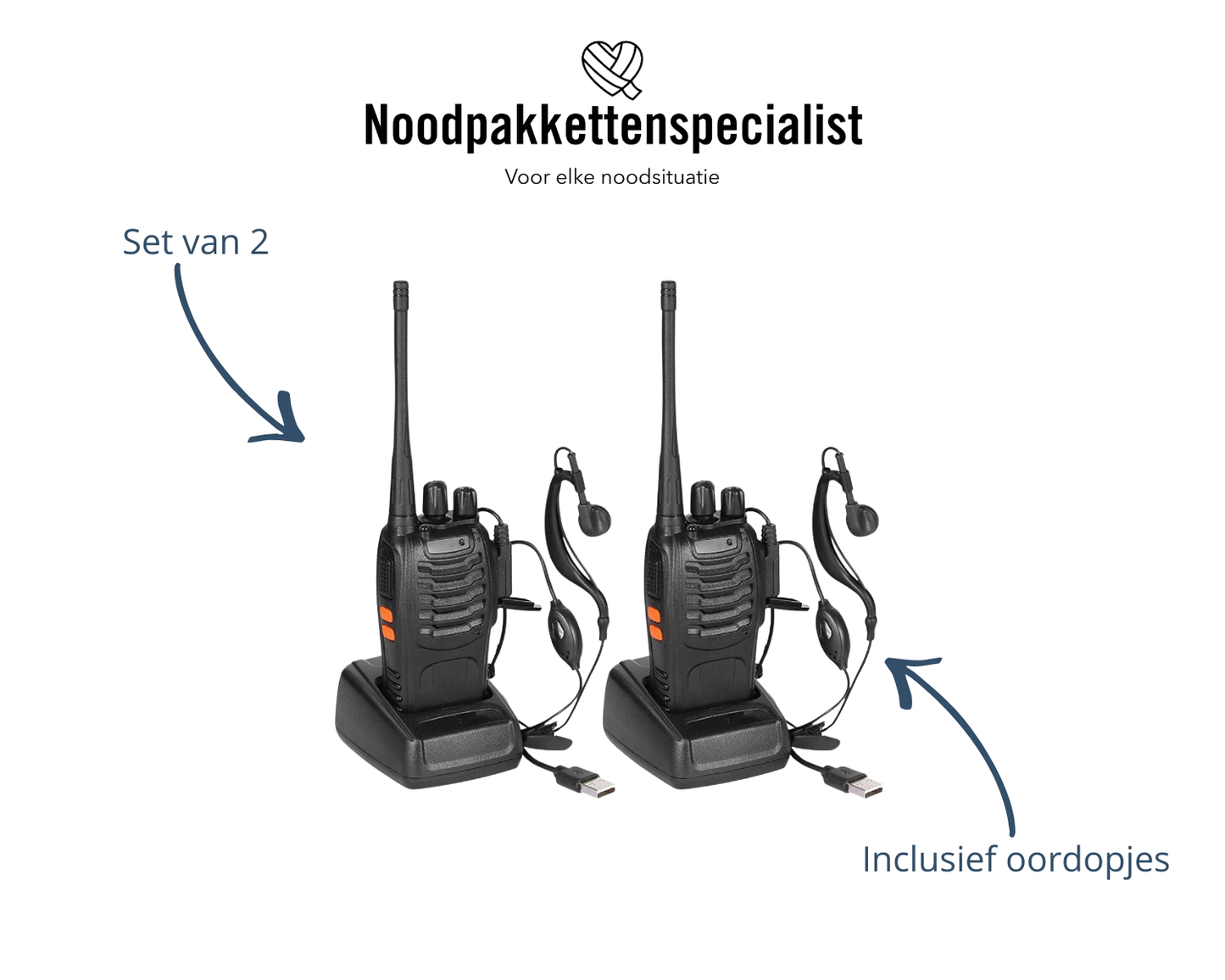 Baofeng BF-888S walkietalkies (set van 2)