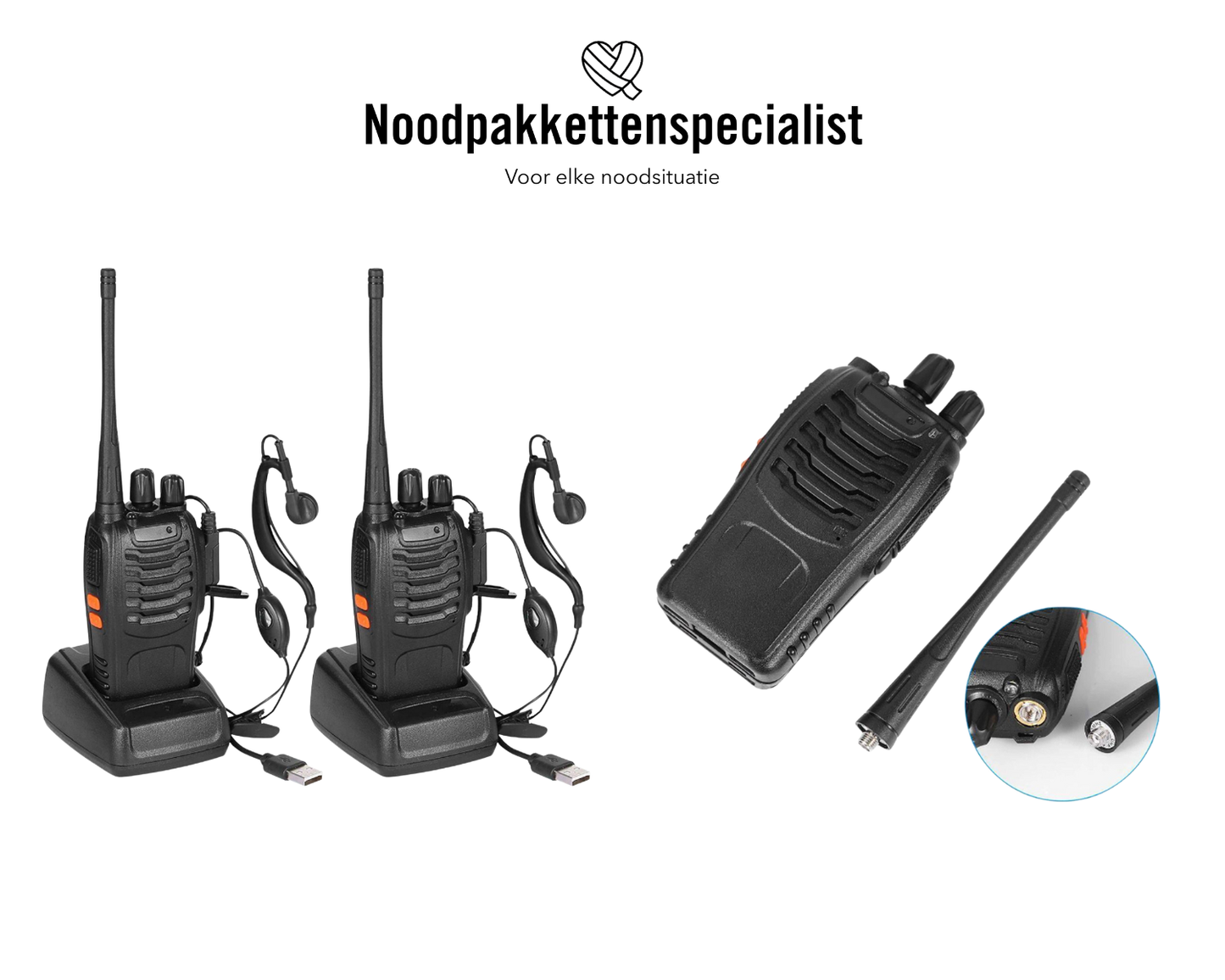 Baofeng BF-888S walkietalkies (set van 2)