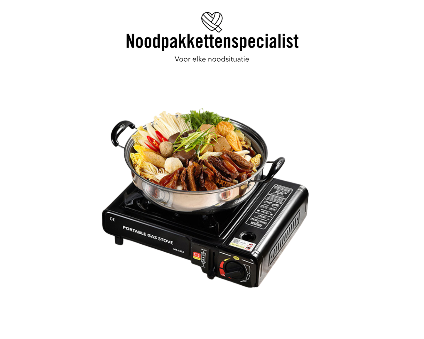 Draagbaar gasstel met draagkoffer