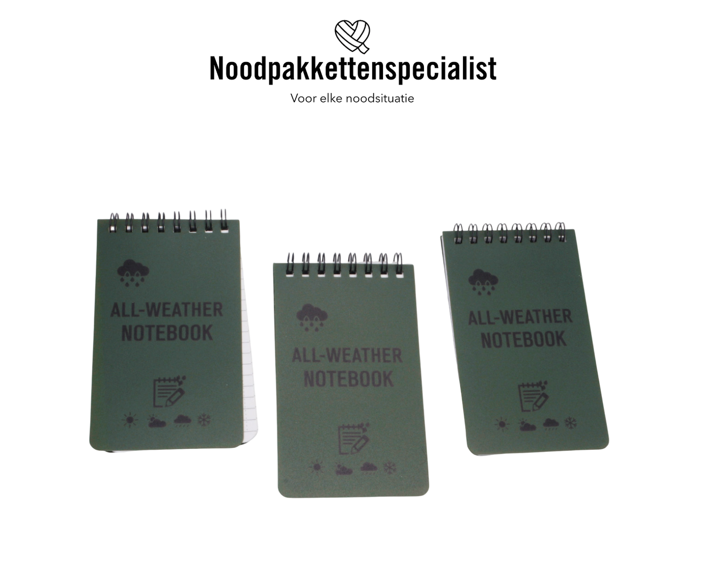 Waterdicht notitieboekje (harde kaft)