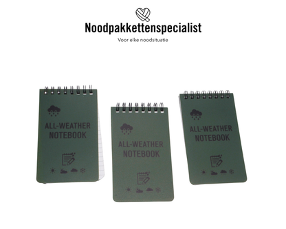 Waterdicht notitieboekje (harde kaft)