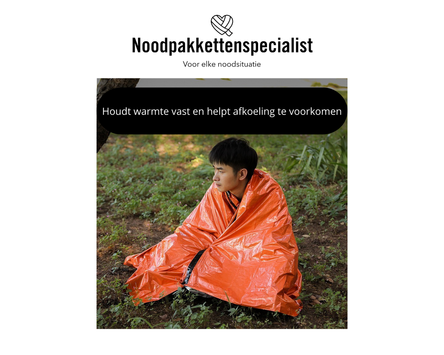 Waterdichte noodslaapzak