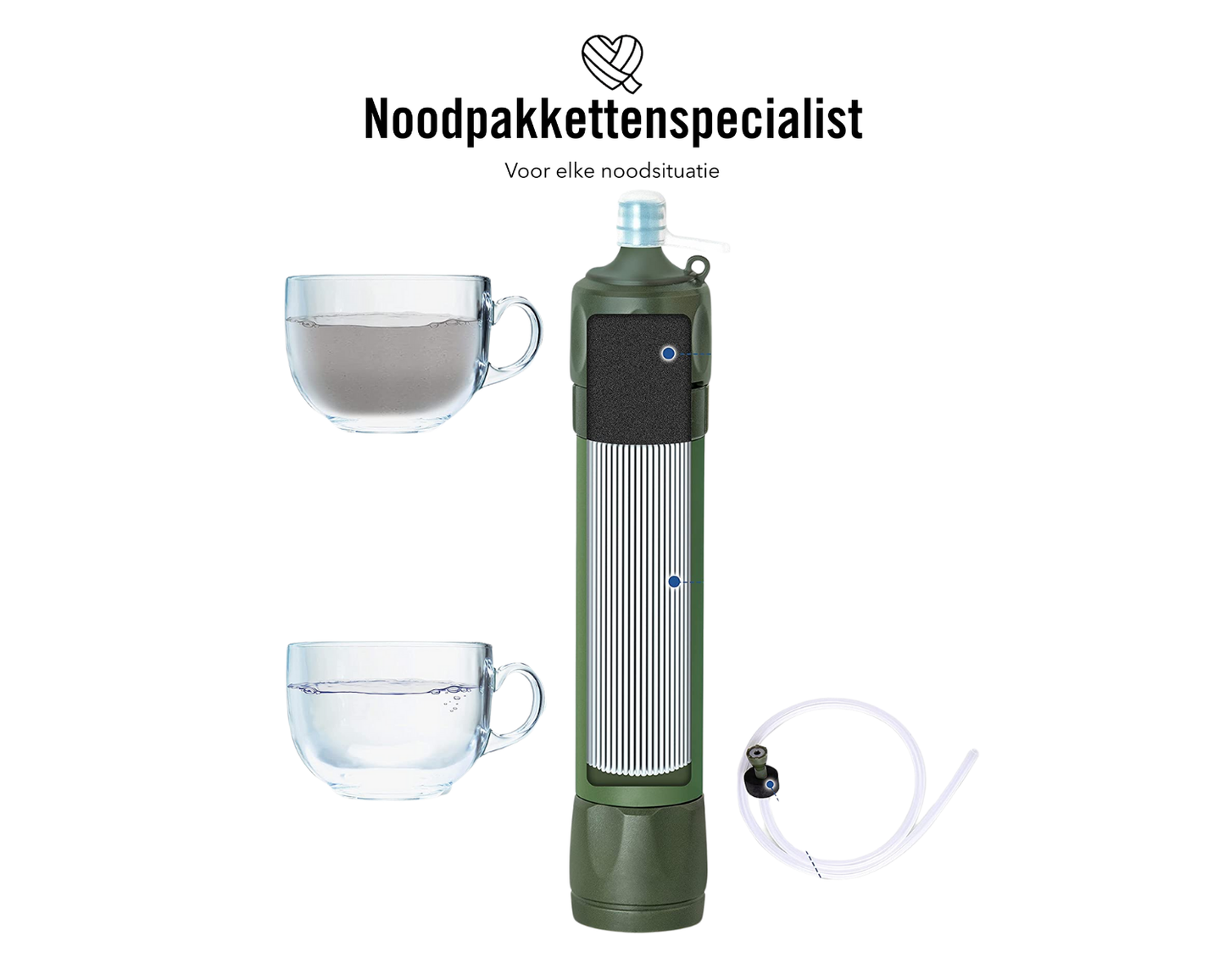 Waterfilter straw QJ-A10 (0,01μm)