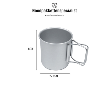 Metalen koffiebeker