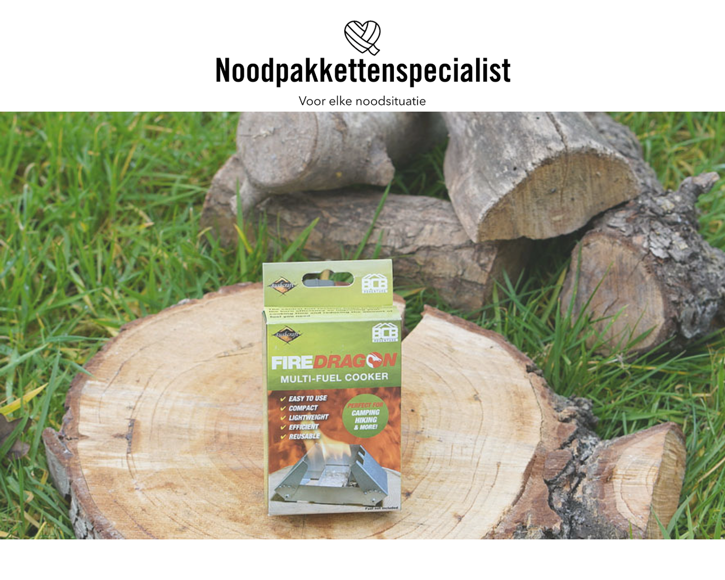 BCB folding cooker + windbreak