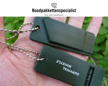 Noodfluitje (groen)