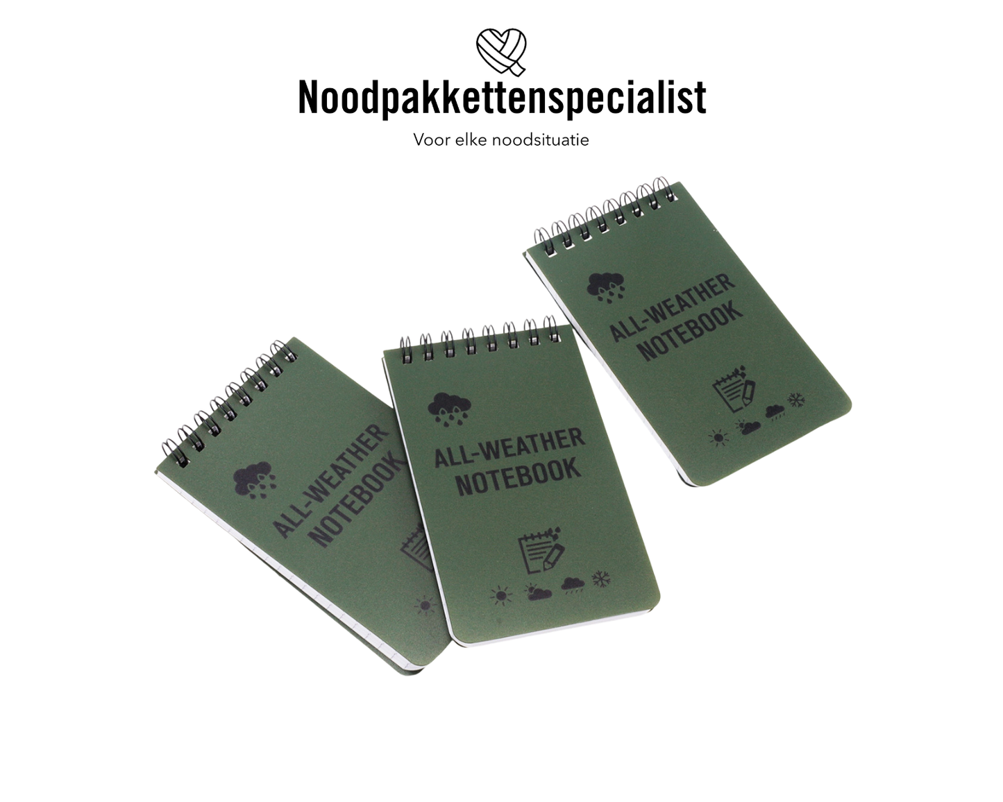 Waterdicht notitieboekje (harde kaft)