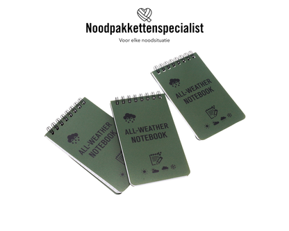 Waterdicht notitieboekje (harde kaft)