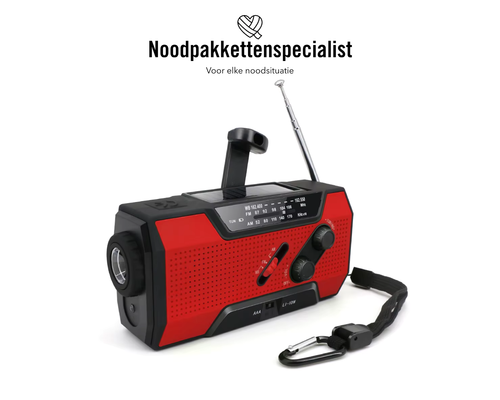 NPS Noodradio™ Incl. Powerbank, zaklamp & handzwengel